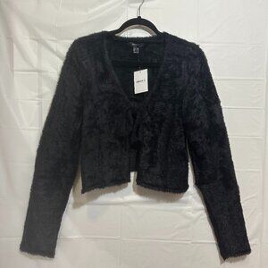 Forever 21 Tie-Front Sweater Black, Plus Size 2X, BNWT